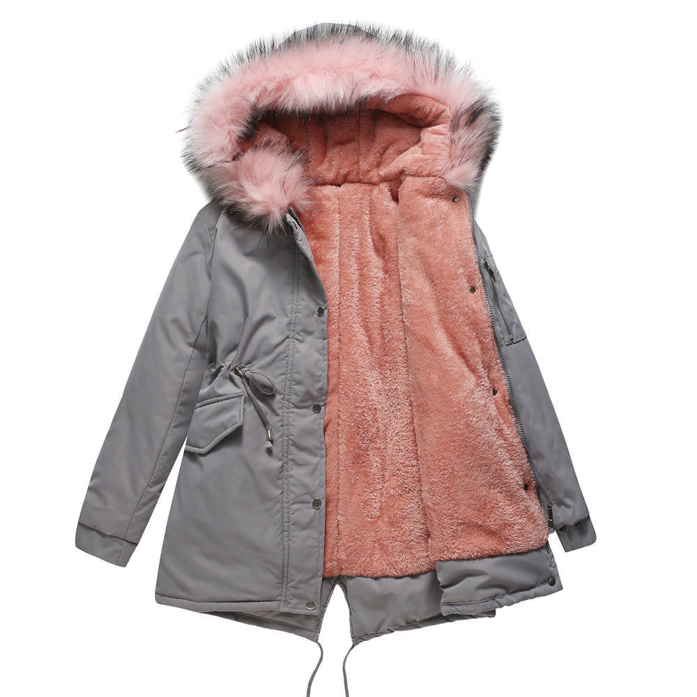 MARINA™ | Warmer Parka mit Samtbesatz