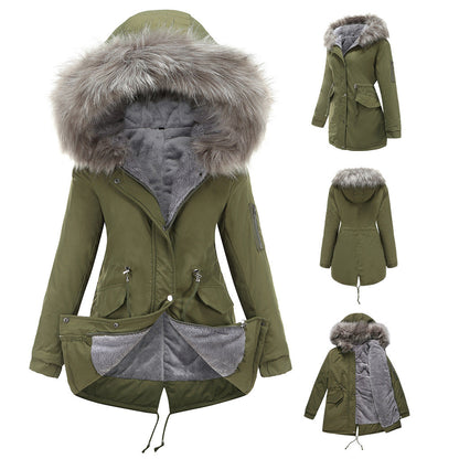 MARINA™ | Warmer Parka mit Samtbesatz