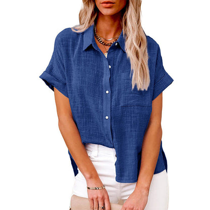 AUDRINE™ – Bequeme lässige Bluse mit Knöpfen
