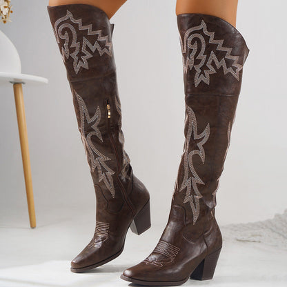 CHEYENNE™ – Klassische Over-the-Knee Cowboy-Stiefel