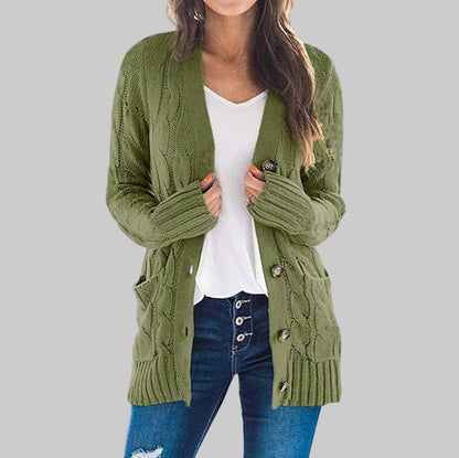 REMEDY™ - Lässiger Langarm-Button-Down-Cardigan