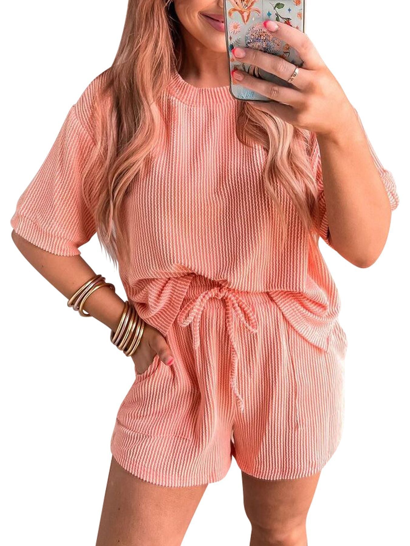 LAYLANI™ - Lässiges Sommer-Lounge-Sweatshirt und Shorts Co-Ord