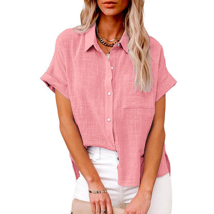 AUDRINE™ – Bequeme lässige Bluse mit Knöpfen