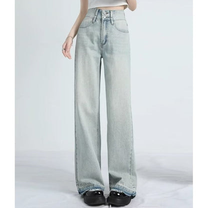 MAVINA™ – Sommerweite Jeans mit Saum