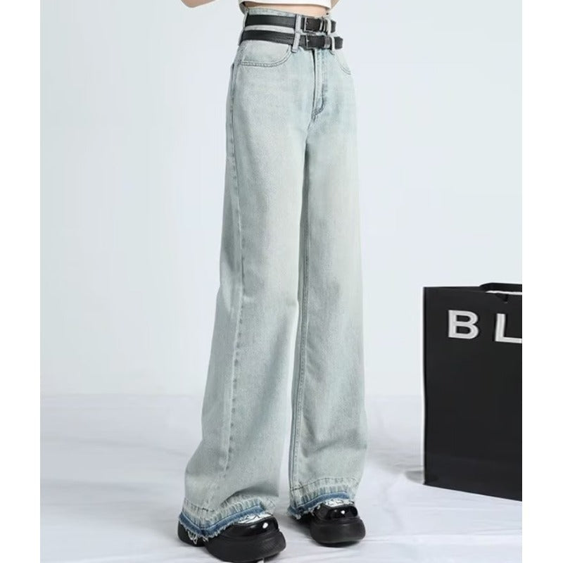 MAVINA™ – Sommerweite Jeans mit Saum