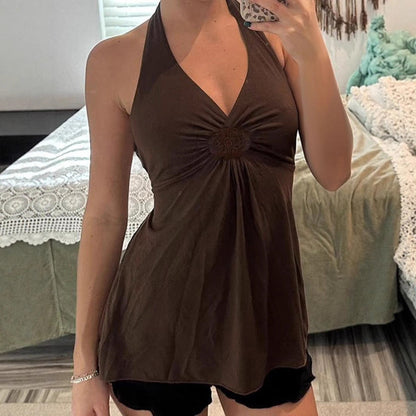 ELSATI™ – Lässiges Basic Halter-Top