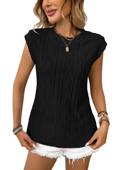 DELICE™ – Leichtes Strick-Chic T-Shirt