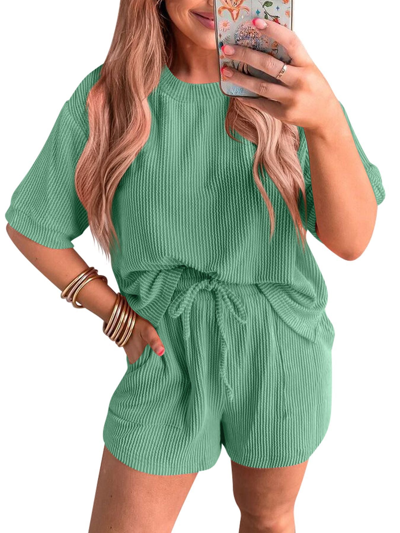LAYLANI™ - Lässiges Sommer-Lounge-Sweatshirt und Shorts Co-Ord
