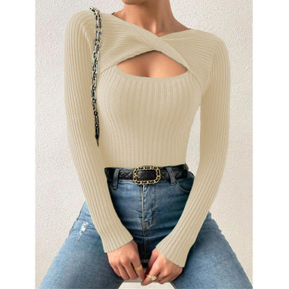 QAMRA™ - Eleganter Pullover mit langen Ärmeln und Rundhalsausschnitt