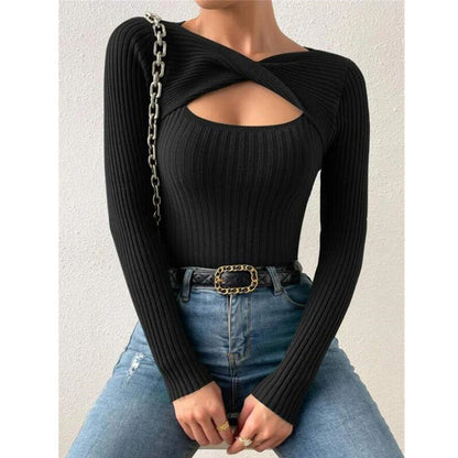 QAMRA™ - Eleganter Pullover mit langen Ärmeln und Rundhalsausschnitt