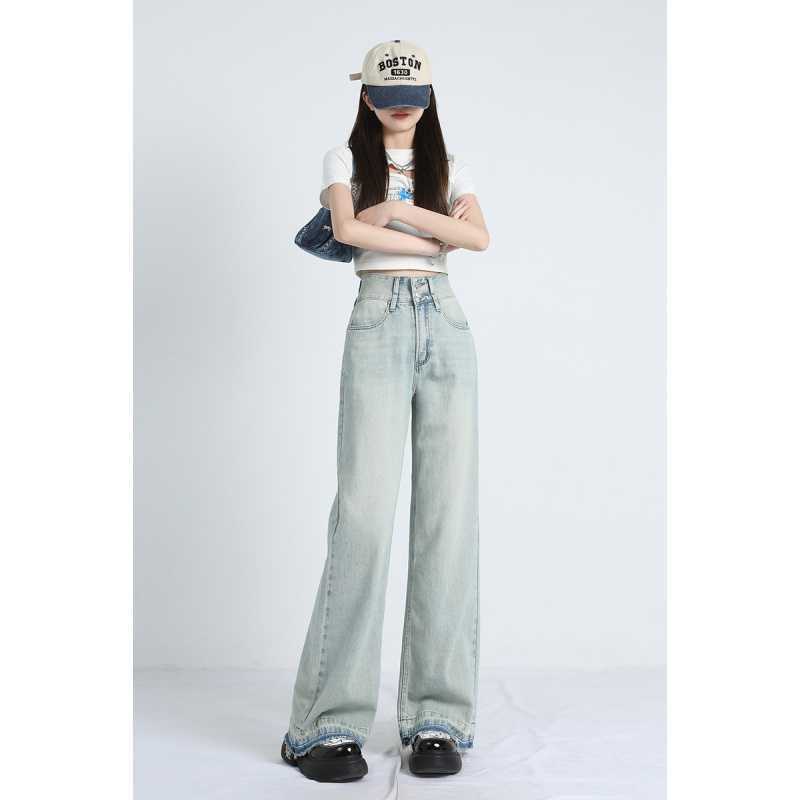 MAVINA™ – Sommerweite Jeans mit Saum