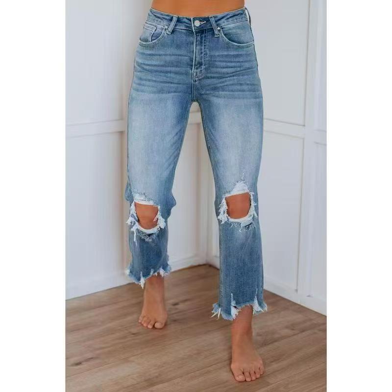 TALA™ – Lässige gewaschene Slim-Fit Ripped Jeans
