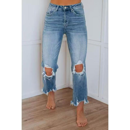 TALA™ – Lässige gewaschene Slim-Fit Ripped Jeans