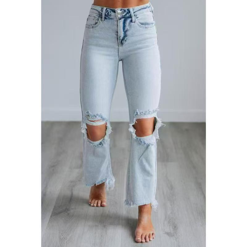 TALA™ – Lässige gewaschene Slim-Fit Ripped Jeans