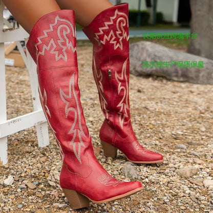 CHEYENNE™ – Klassische Over-the-Knee Cowboy-Stiefel