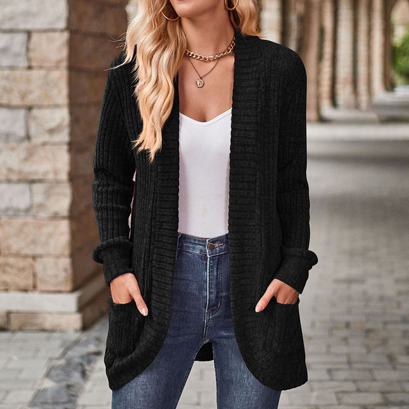 LUCILLE™ - Gemütlicher leichter Langarm-Cardigan mit offenem Vorderteil