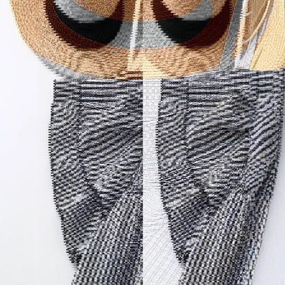 KRISTEL™ – Vintage Fließende Karierte Puffärmelbluse