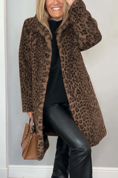 ROSA™ | Leopard Wintermantel