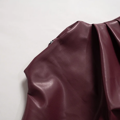 SERAN™ | Elegantes Kunstleder-Oberteil