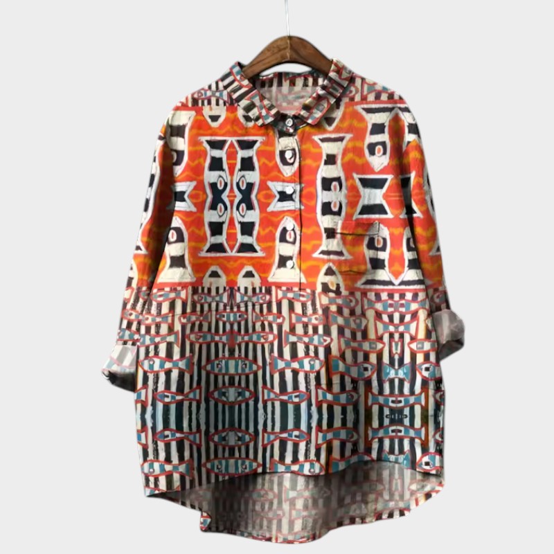 TALLIE™ – Entspannte bedruckte Bluse