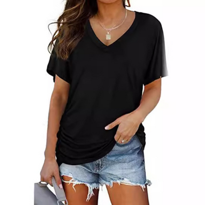 EILY™ - Klassisches V-Ausschnitt Lockere Passform Shirt