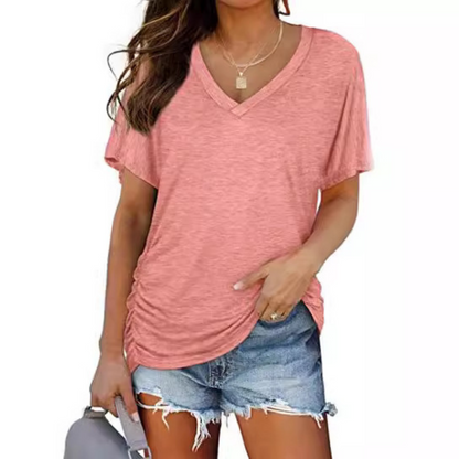 EILY™ - Klassisches V-Ausschnitt Lockere Passform Shirt
