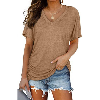 EILY™ - Klassisches V-Ausschnitt Lockere Passform Shirt