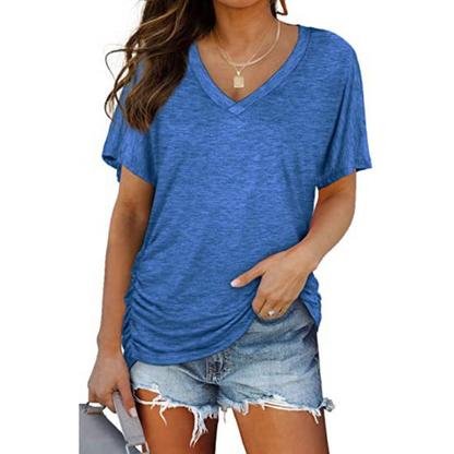 EILY™ - Klassisches V-Ausschnitt Lockere Passform Shirt