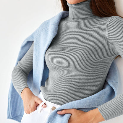 MAEVA™ - Rippstrick-Turtleneck-Pullover