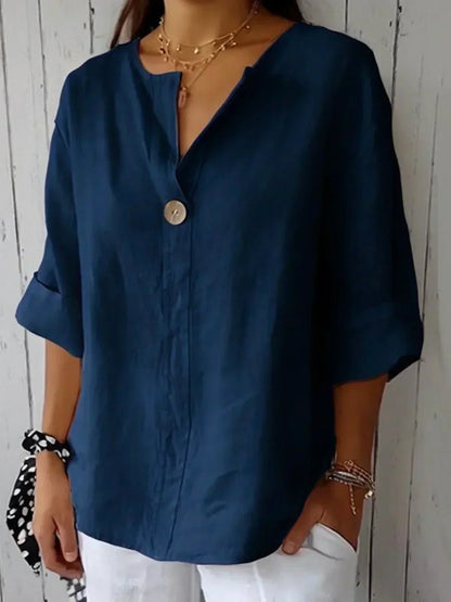 NAYLA™ - Legere V-Ausschnitt Bluse