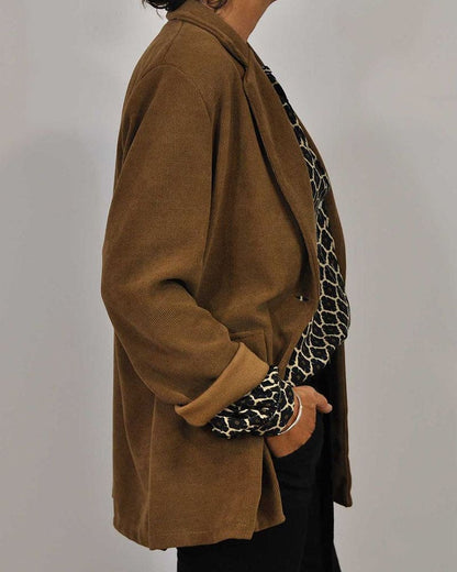 ELVIRA™ - Geometrische V-Ausschnitt-Bluse