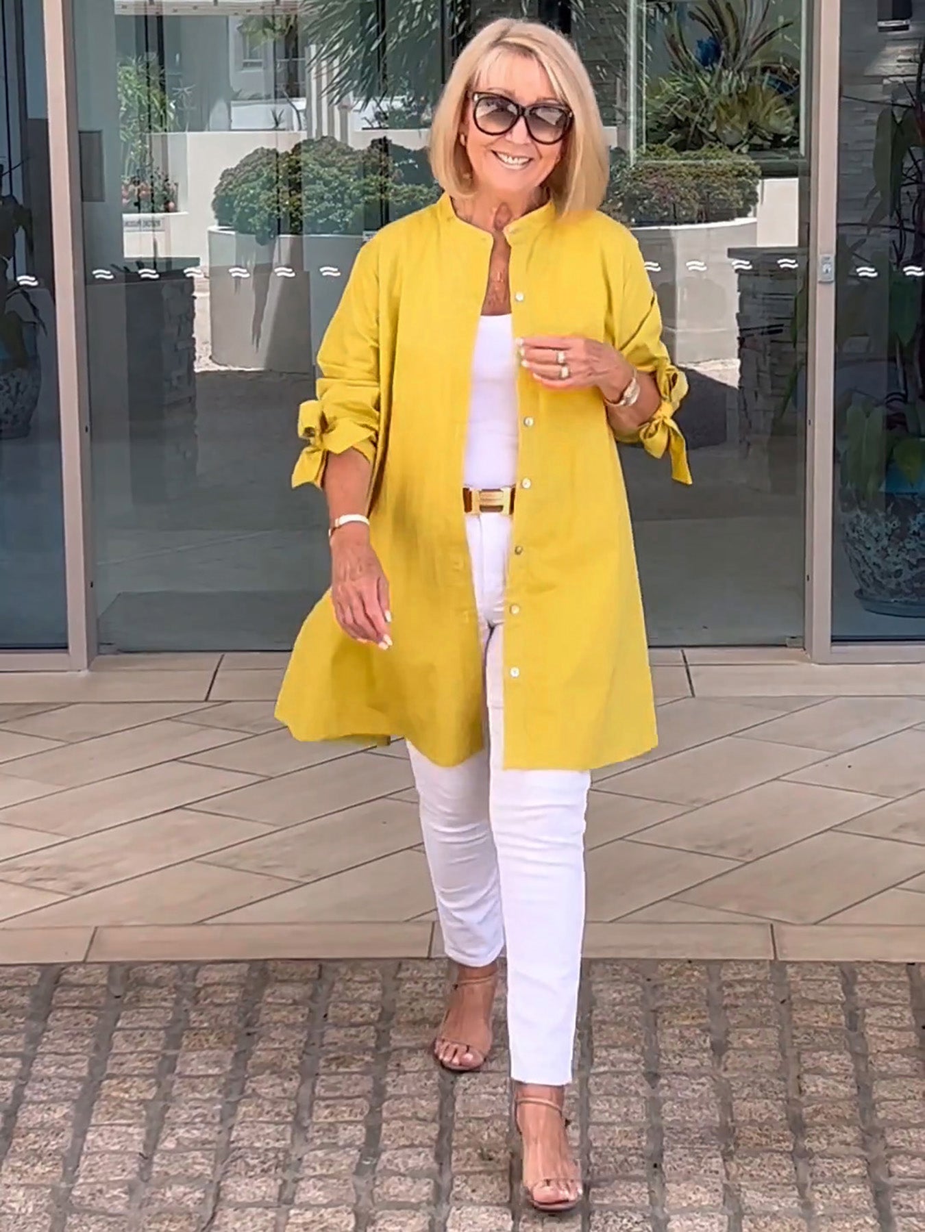 CÉLINA™ - Elegante Lange Hemdjacke