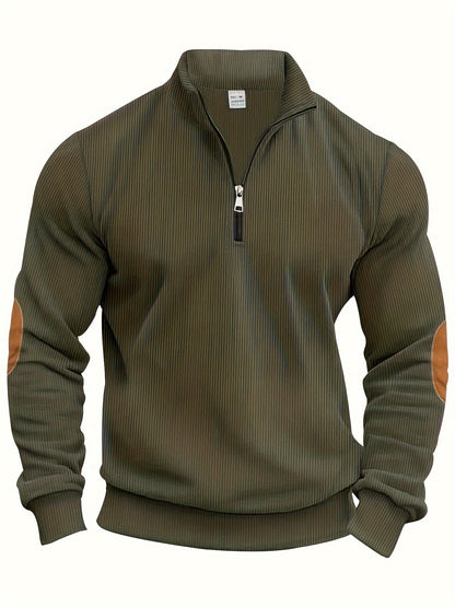 Breno™ - Eleganter Pullover mit halbem Reißverschluss