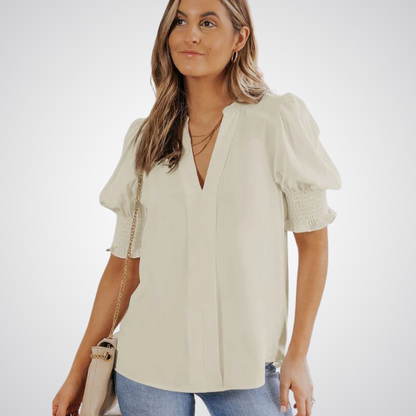 MONICA™ – Schicke V-Ausschnitt Bluse