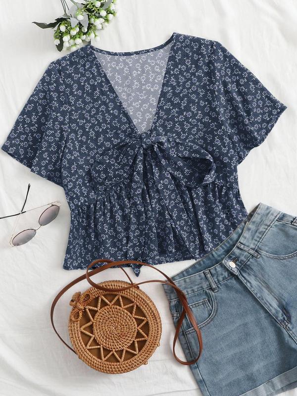 ALTHEA™ – Lässiges Sommer V-Ausschnitt Fließendes Top