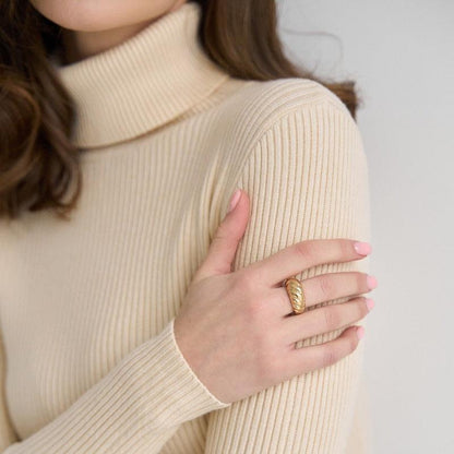 MAEVA™ - Rippstrick-Turtleneck-Pullover